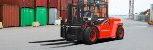 X Series Diesel Forklift Truck for Work in Container - banner